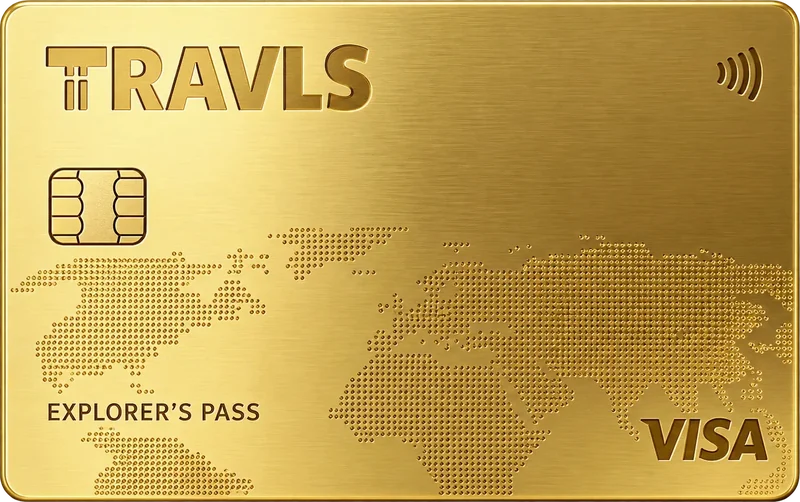 Travls Gold card — 24K gold-plated metal