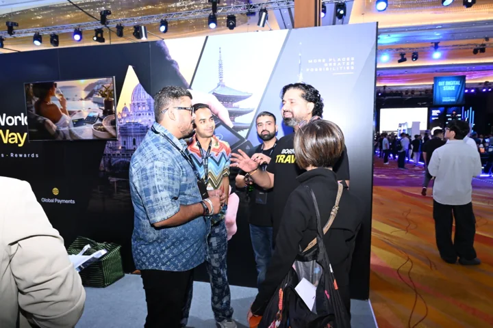 The Travls team and guests pictured at the TOKEN2049 Singapore booth